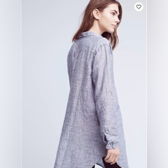 CP Shades Teton Linen Tunic in Lilac Size Medium - Picture 2 of 11